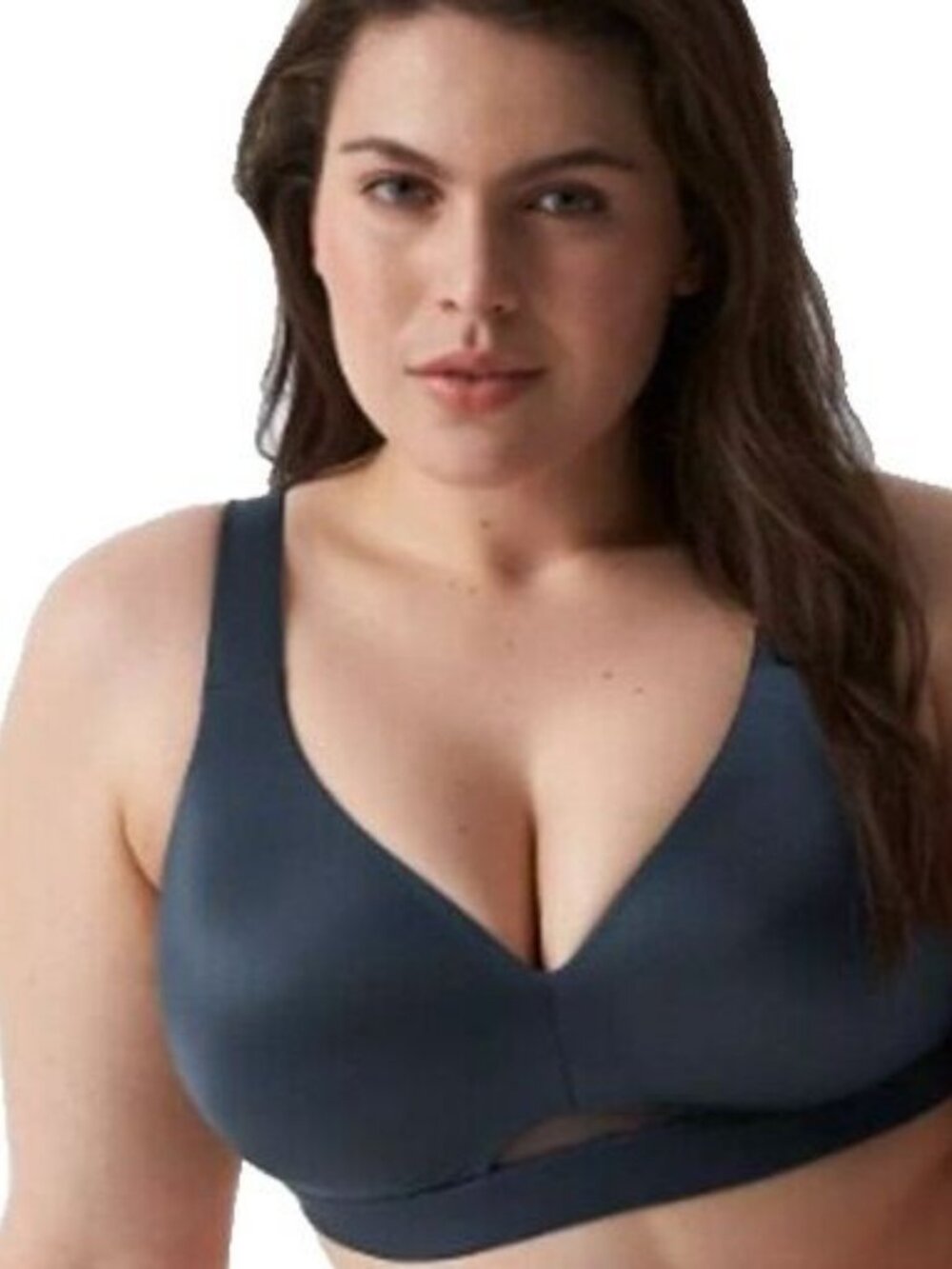 Cacique Lane Bryant Womens Bra Comfort Bliss Lightly Lined No Wire 42DDD Black